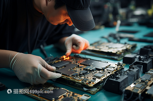 修理芯片的工程師 電子產(chǎn)品維修與安裝的守護者